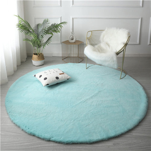 Super Soft Rabbit Faux Round Rugs
