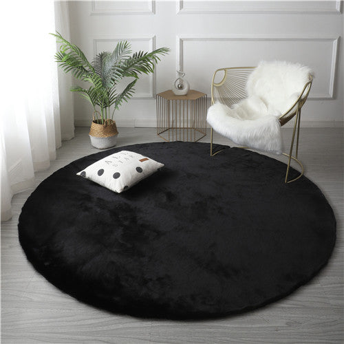 Super Soft Rabbit Faux Round Rugs