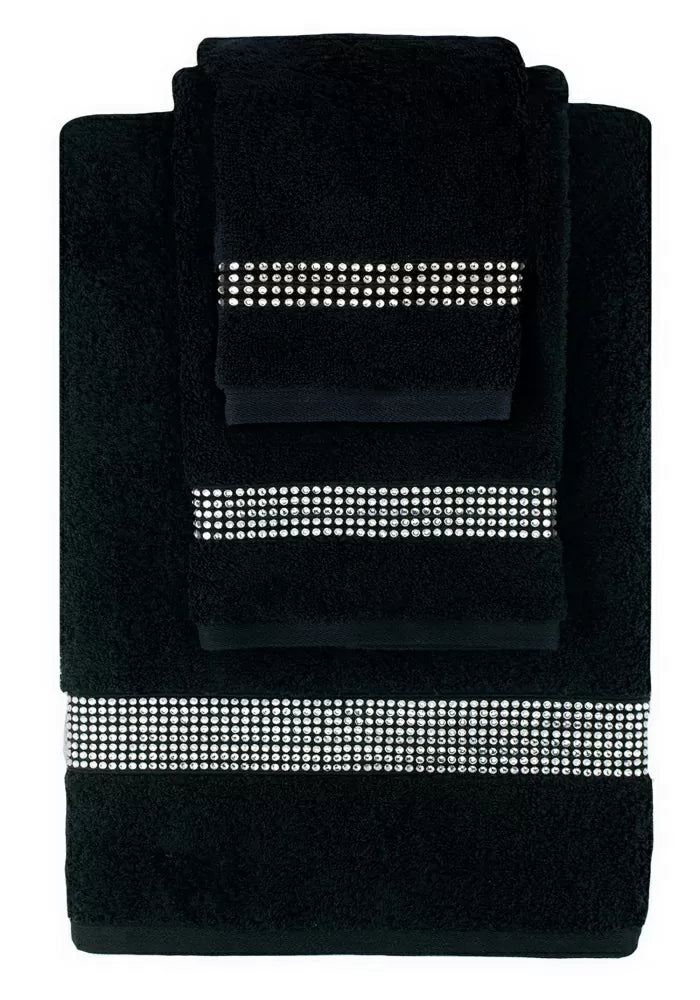 3 PIECE TOWEL SET WITH STRIPE DESIGN