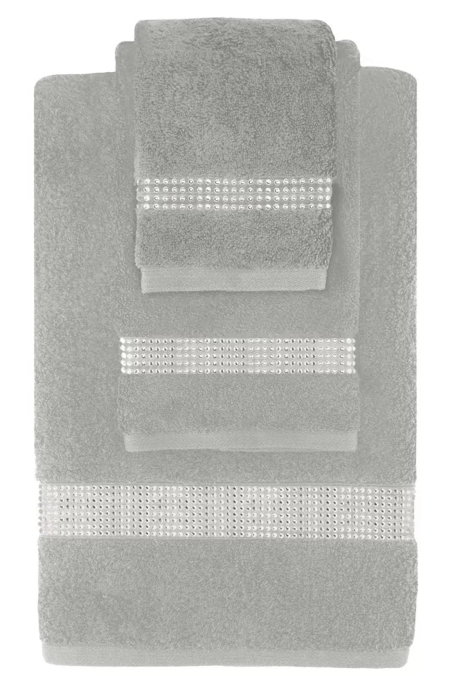 3 PIECE TOWEL SET WITH STRIPE DESIGN