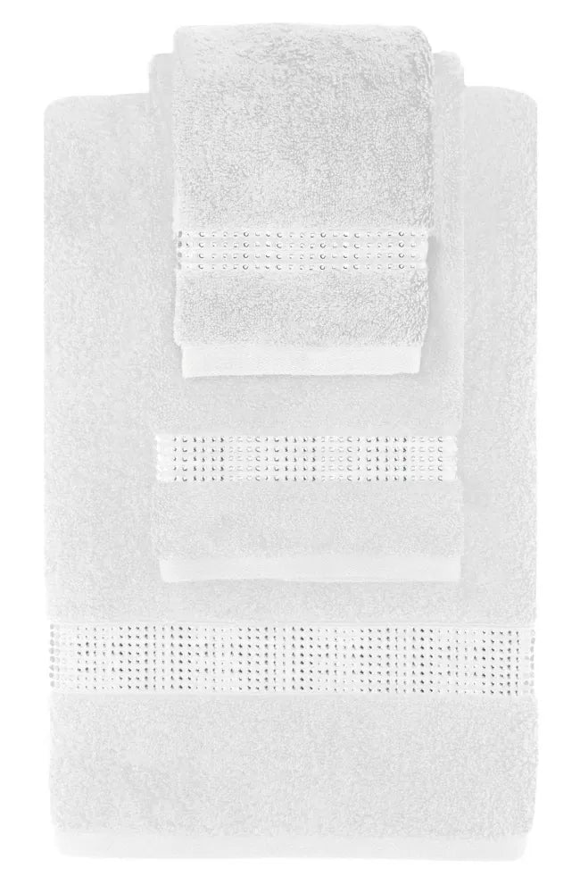 3 PIECE TOWEL SET WITH STRIPE DESIGN